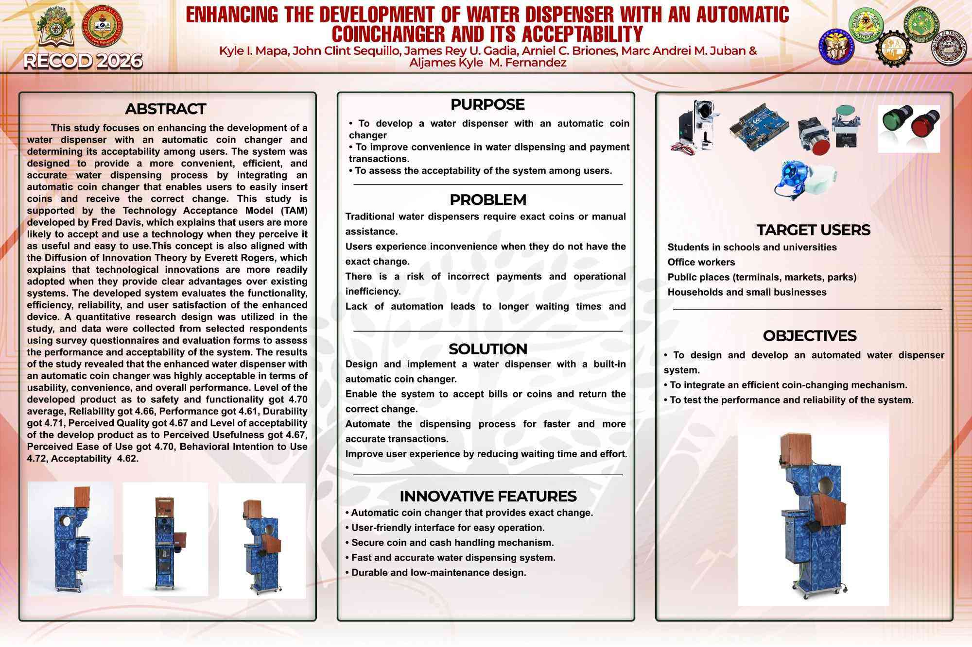 Enhancing the Development of Water Dispenser with an automatic coin changer